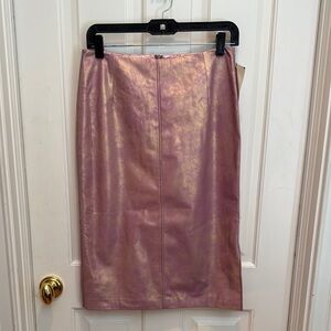 Christian Lacroix NWT Metallic gold and Pink Skirt made in Italy